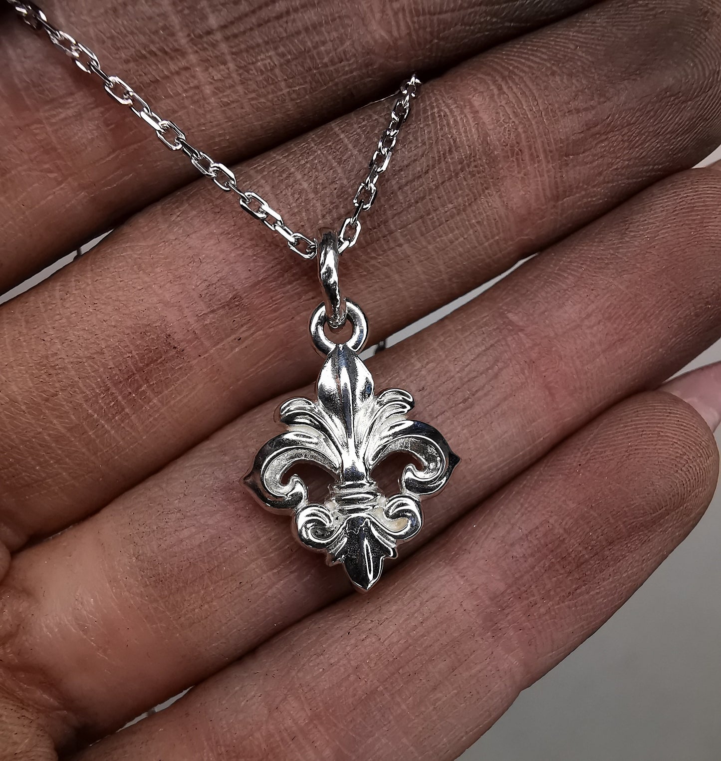“ Fleur De Lis “ Silver Pendant