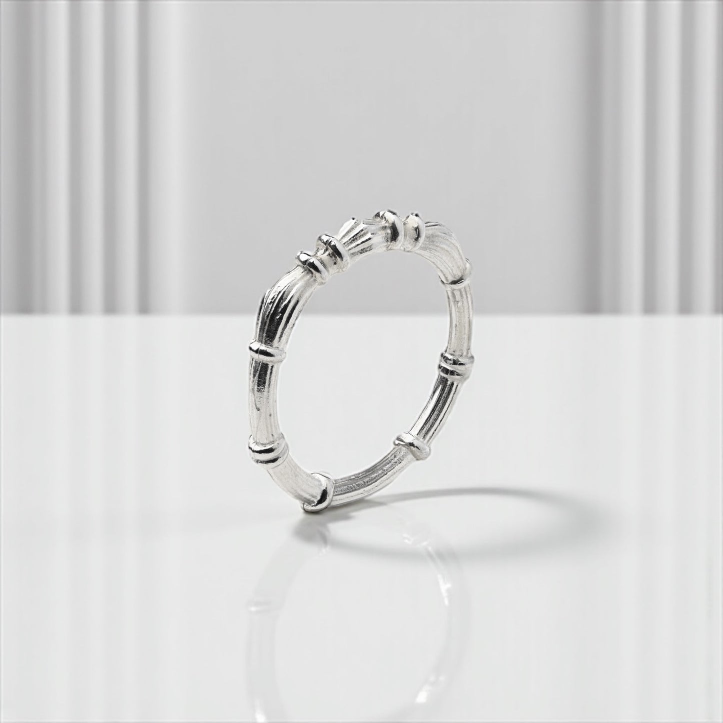 Silver Column Rings I