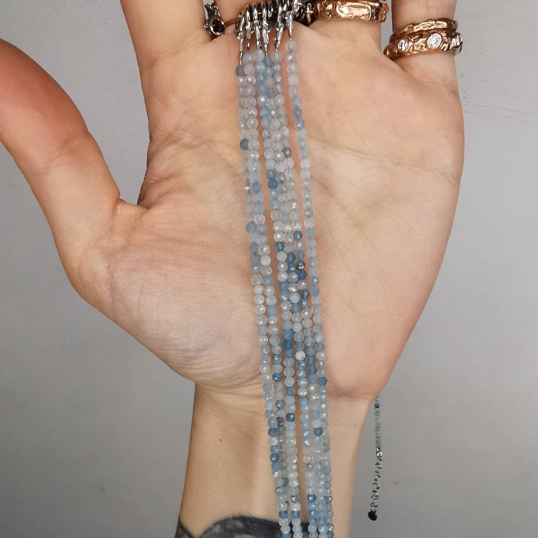 Aquamarine Silver Bracelet