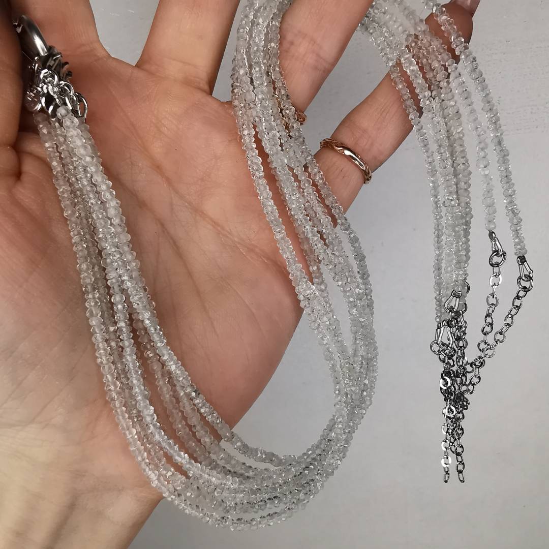 Crystal Quartz Silver Necklace