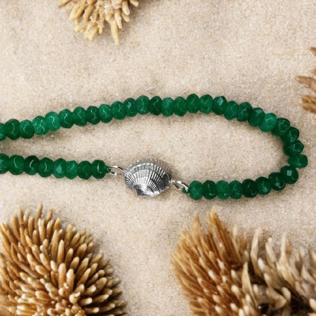 Autorinis Vėrinys Su Sidabro Detalėm Ir Oniksu