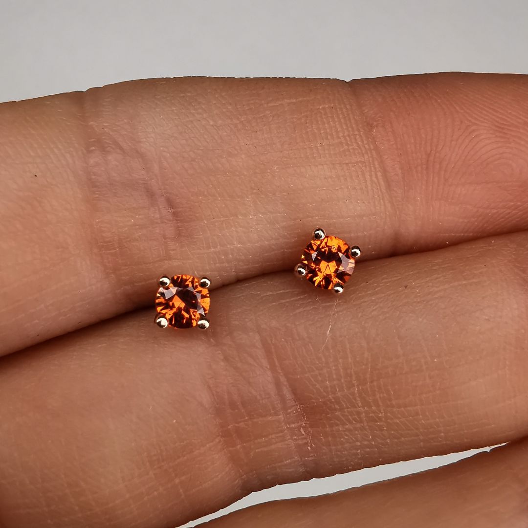 4 mm Sapphire Earrings