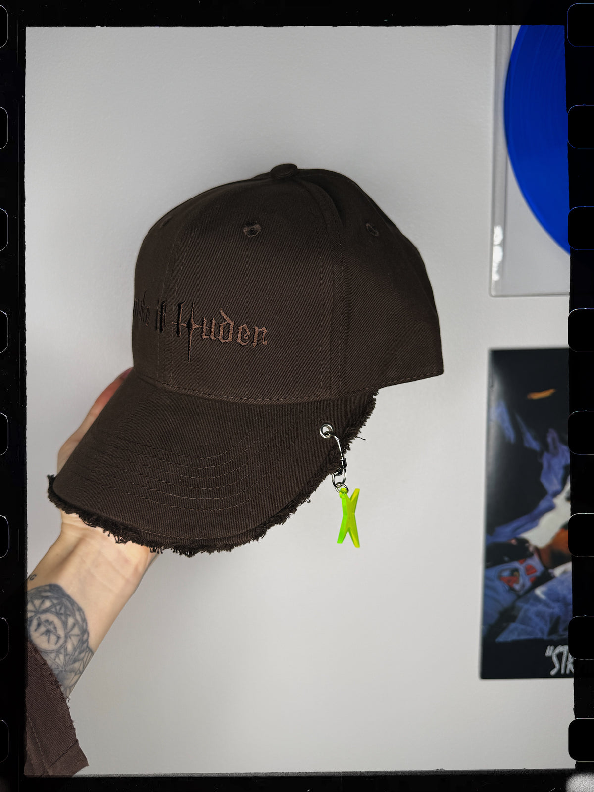Brown Y2K Style Make It Louder Hat Brown Logo