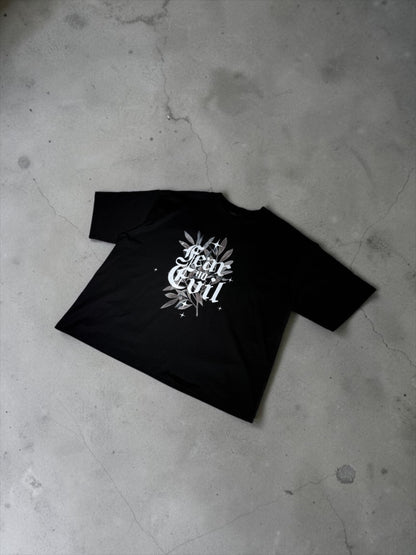 FEAR NO EVIL Black T-shirt Option 1