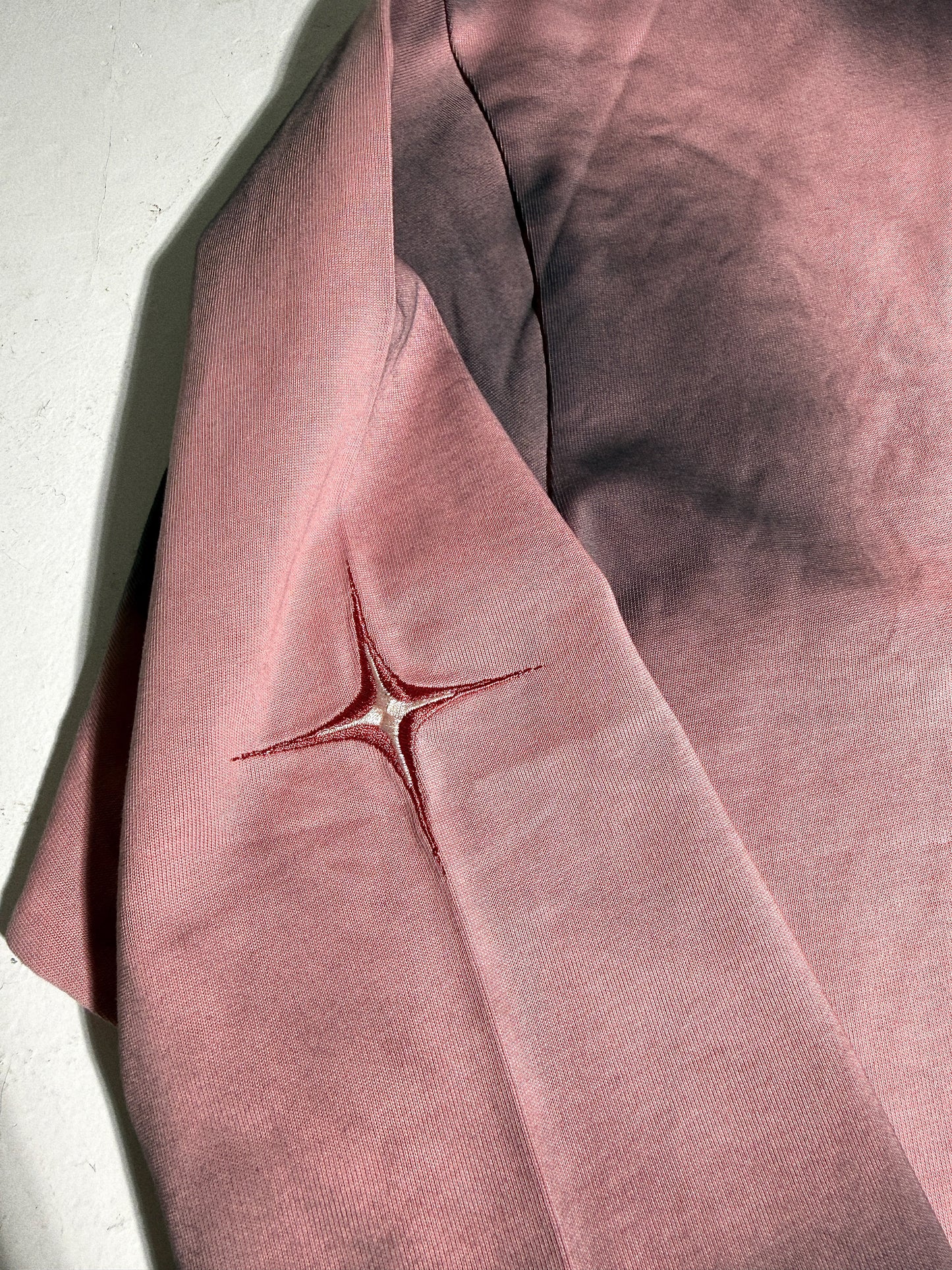 PRE-ORDER Pink Sprayed Longsleeve Medium Logo Embroidery