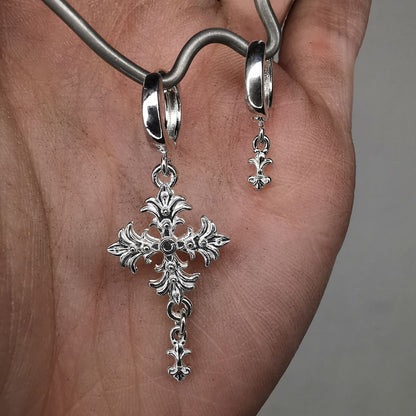 “ Fleury Cross “ Sidabro Auskarai