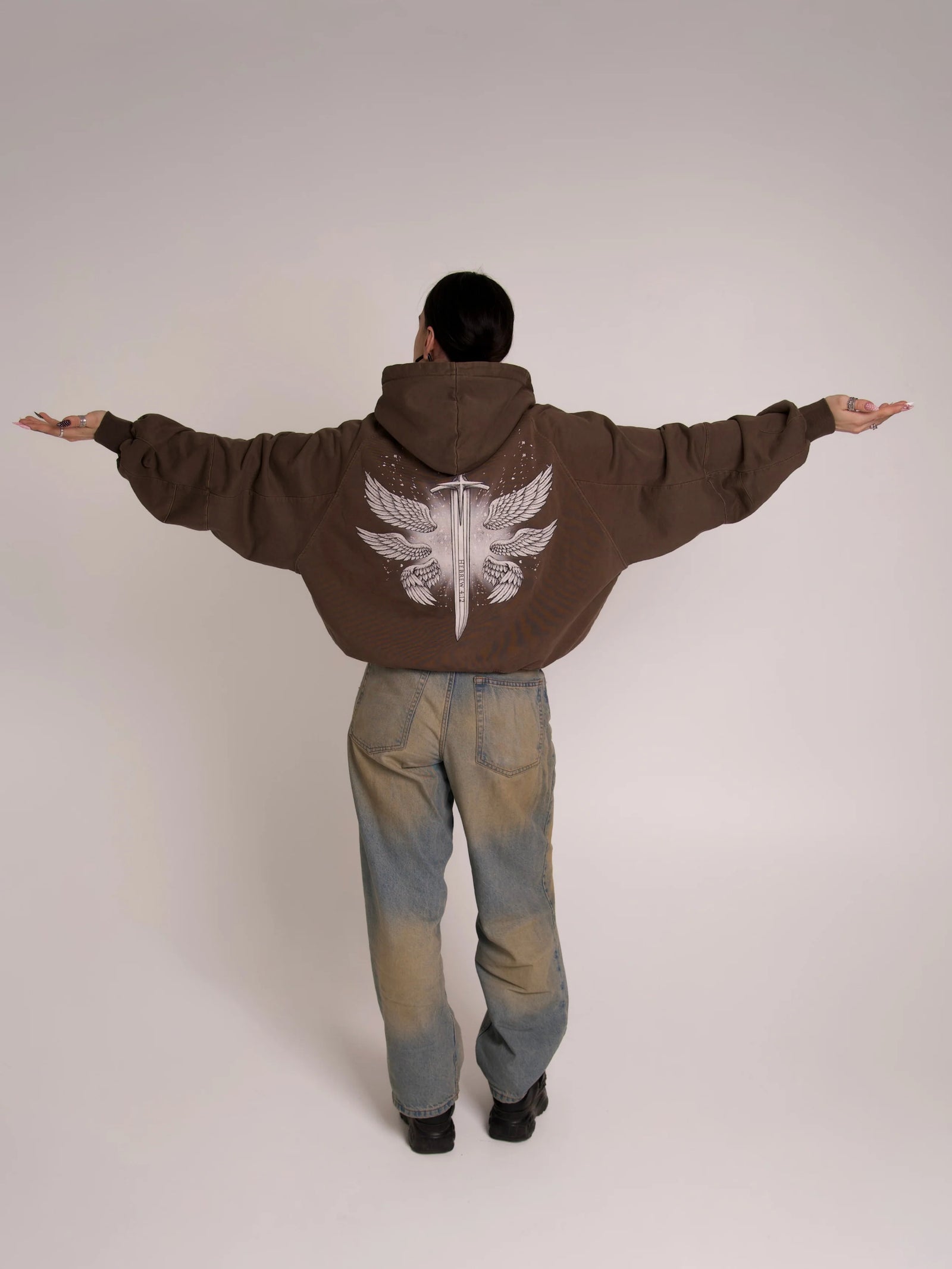 Brown Double-edged Sword Hoodie