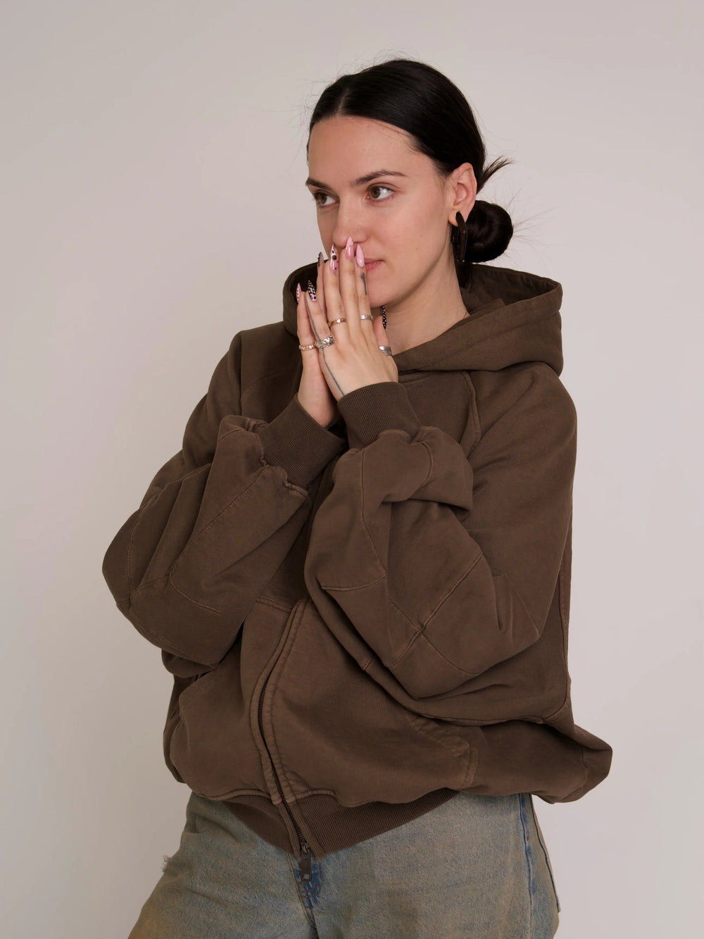 Brown Double-edged Sword Hoodie