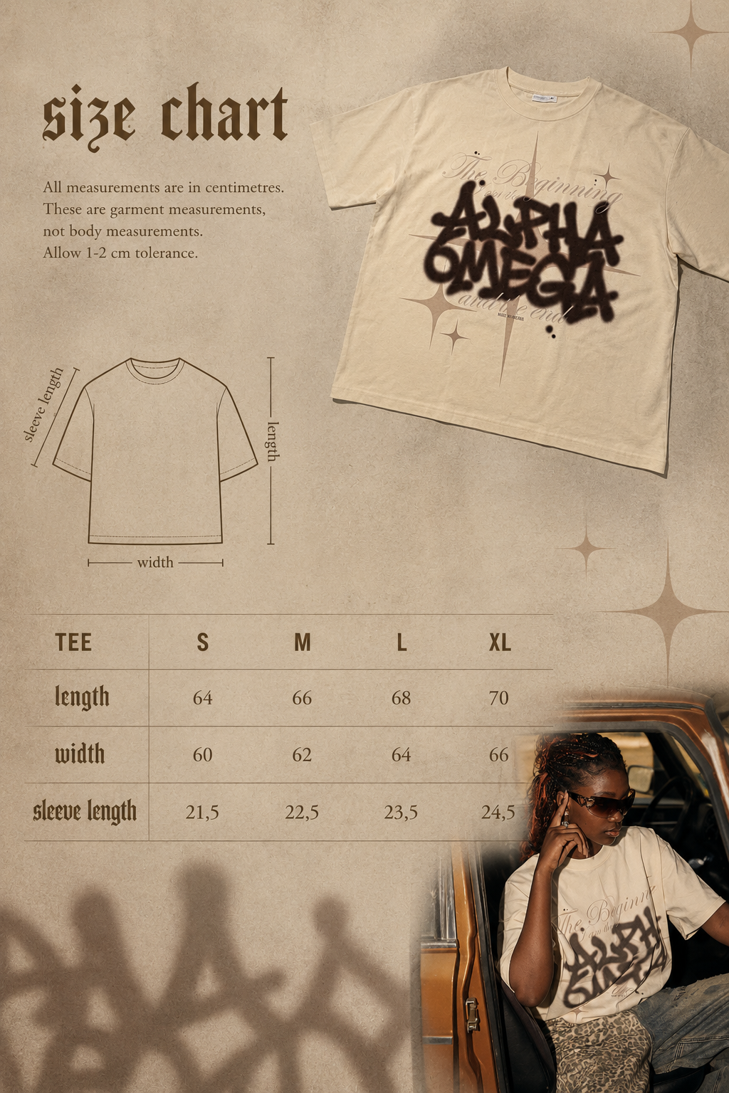 ALPHA & OMEGA Sviestiniai Marškinėliai 