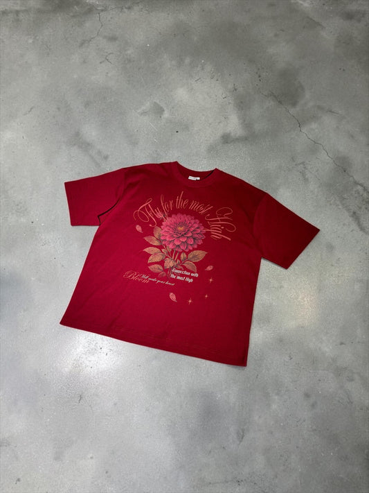 FLY FOR THE MOST HIGH Red T-shirt