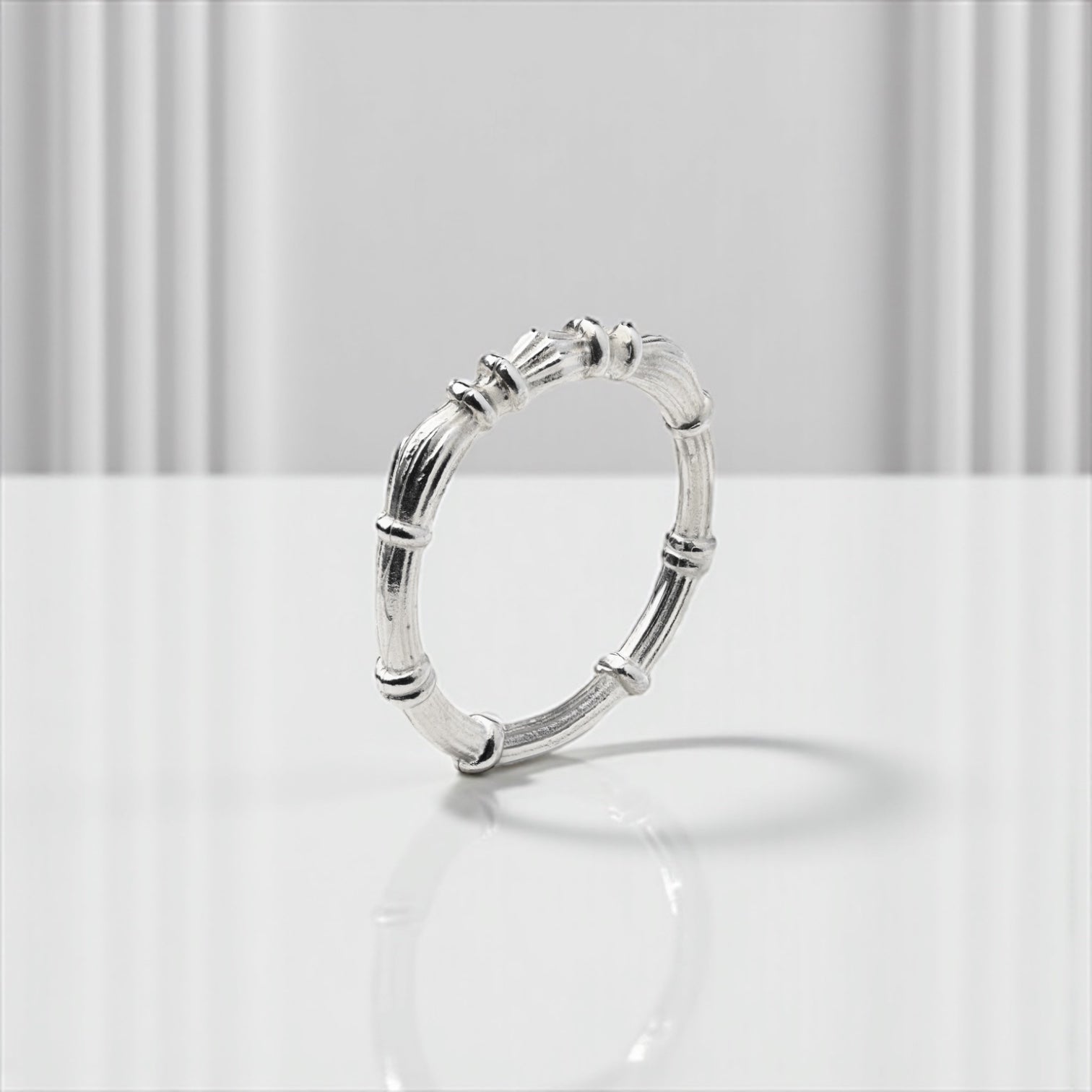 Silver Column Rings I