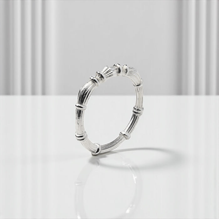 Silver Column Rings I