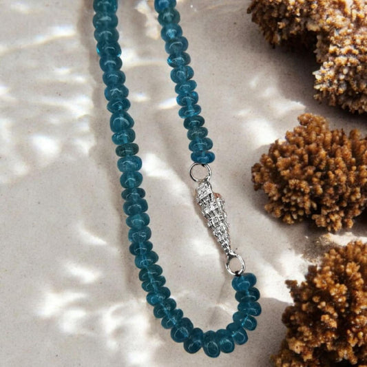 Signature Necklace With Silver Details &  Apatite