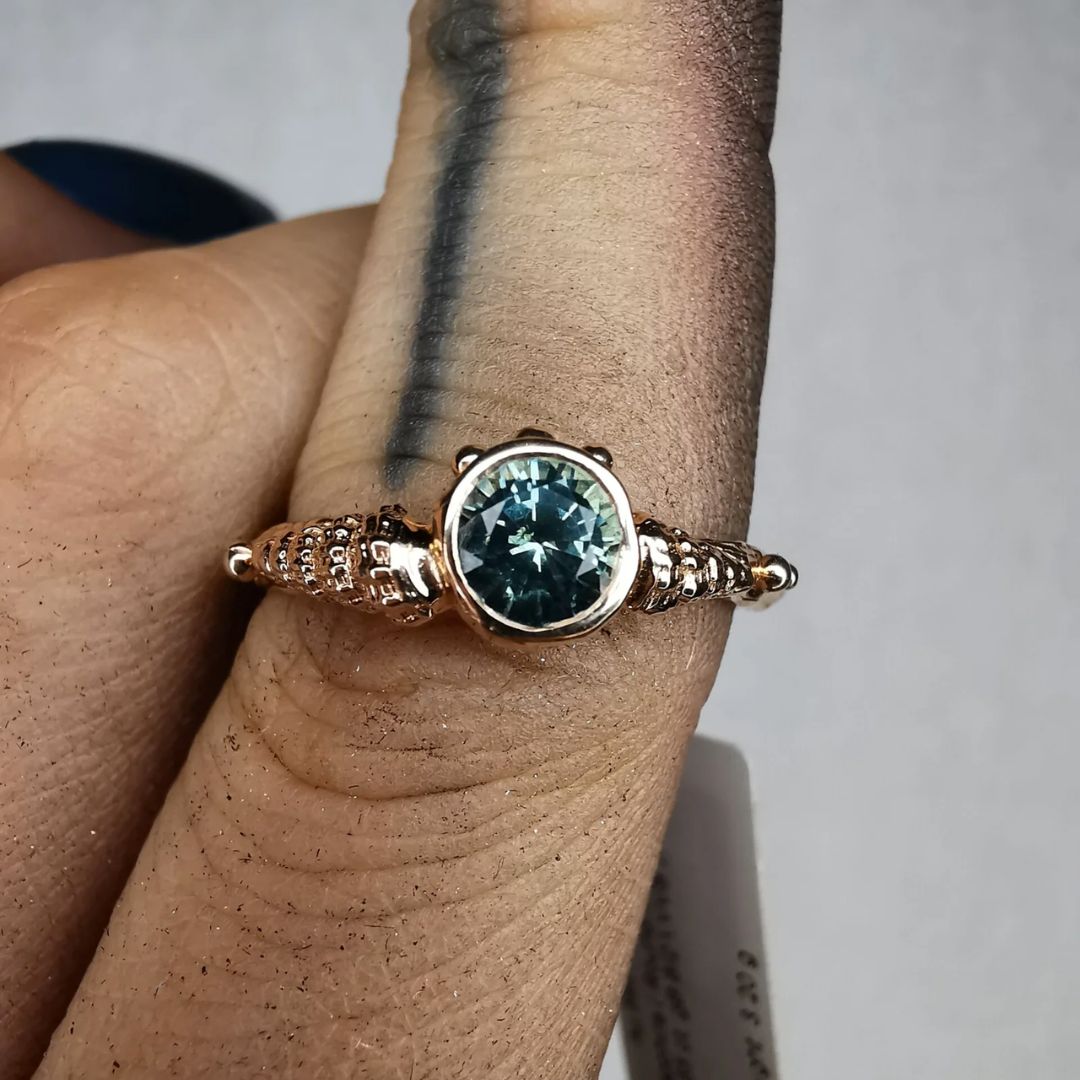 Slim Maxi Ocean Rose Gold Ring