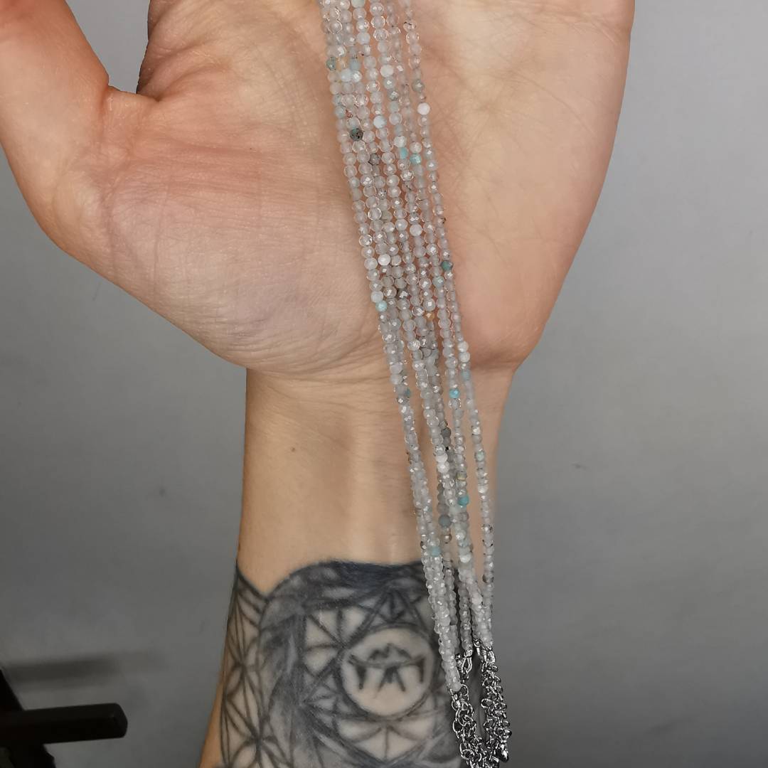 Aquamarine Silver Bracelet