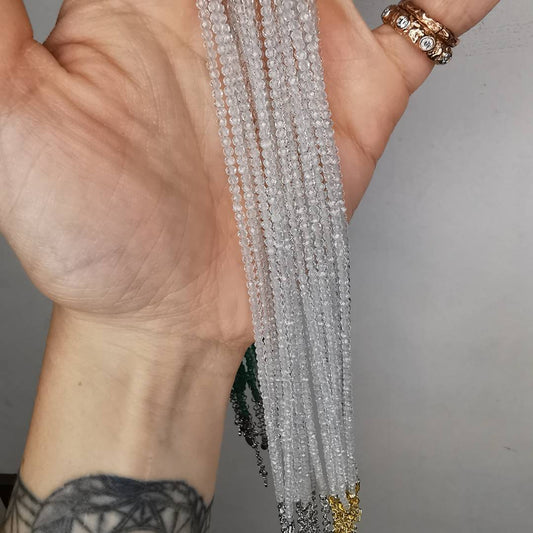 Yellow Gold Plated Silver Bracelet With Crystal Quartz