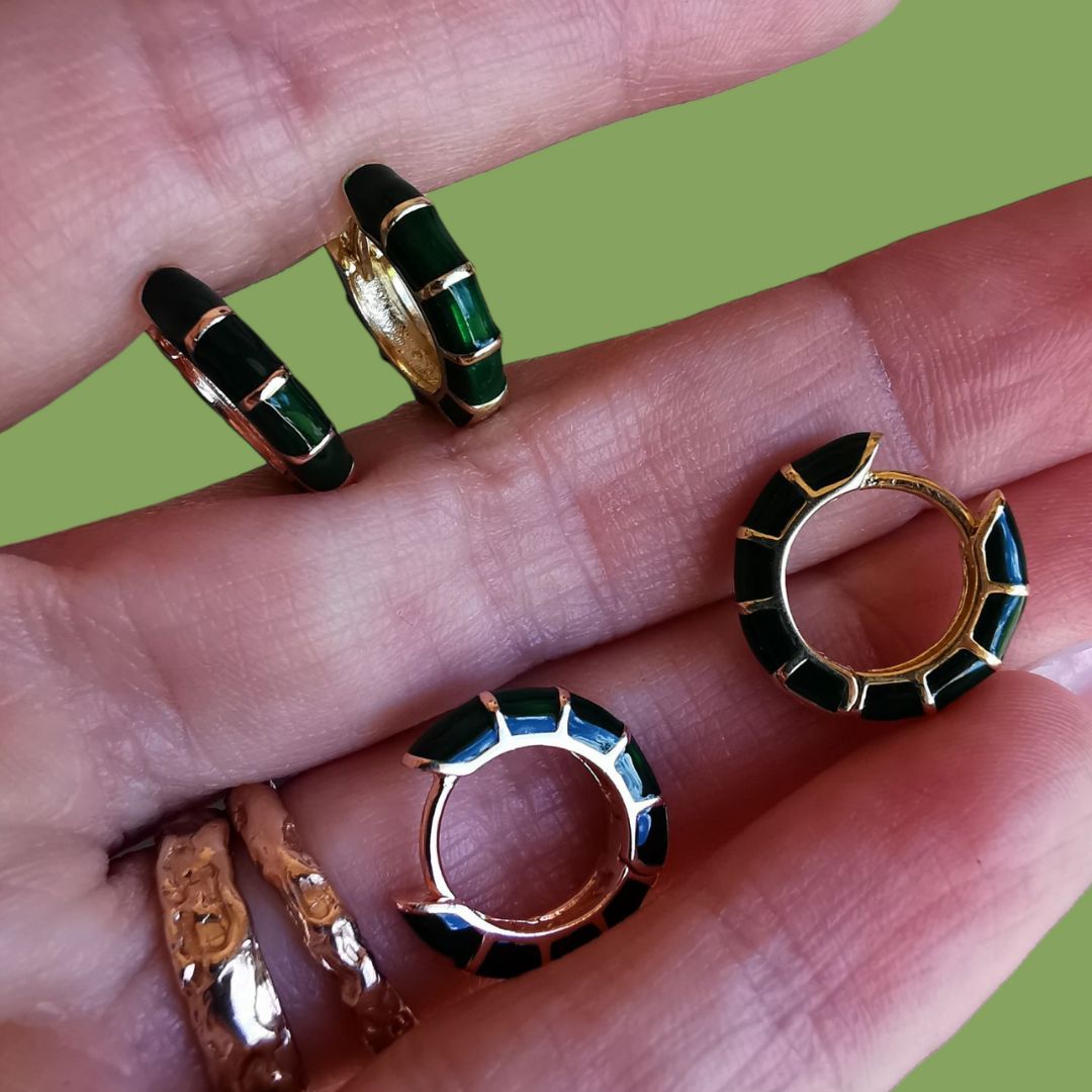 Silver Gold Plated Earrings