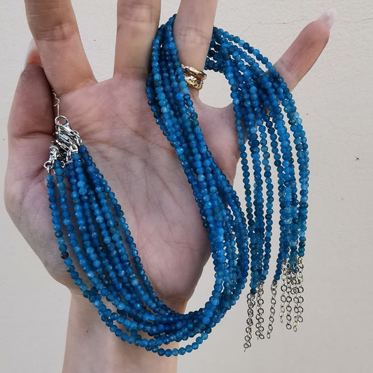 Apatite Silver Necklace