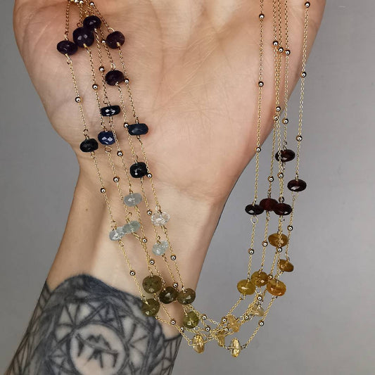 " God's Promise " Yellow Gold Plated Silver Necklace