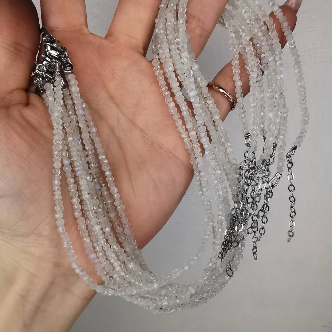 Moonstone Silver Necklace