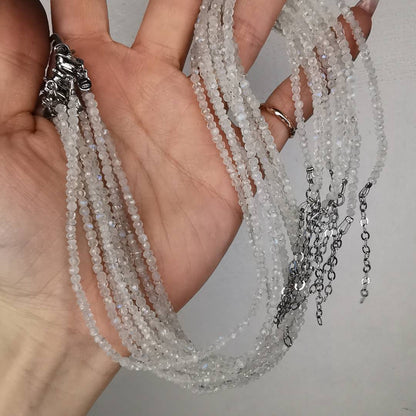 Moonstone Silver Necklace