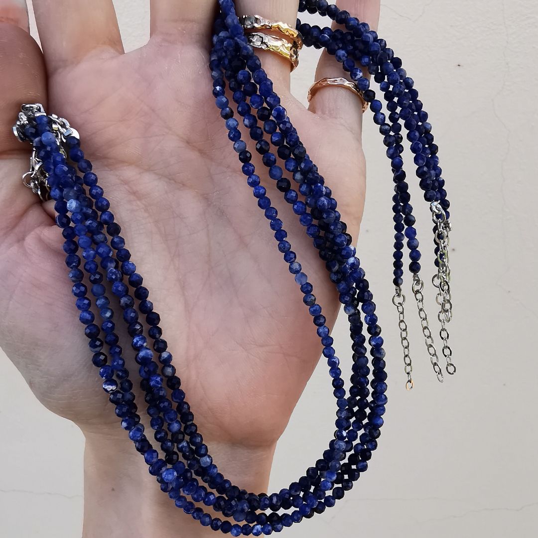 Sodalite Silver Necklace