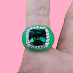 Ring With Zircon
