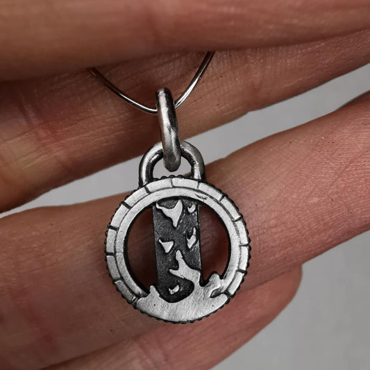 Living Waters Unisex Silver Pendant