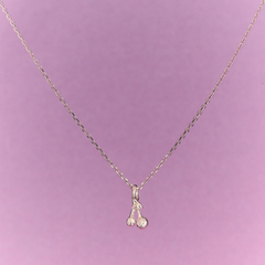 " Cherry" Silver Necklace