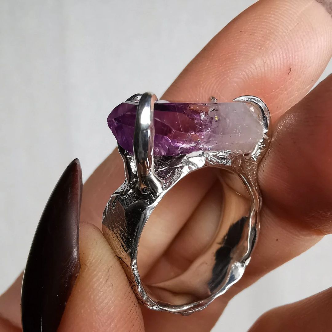 Amethyst Silver Ring