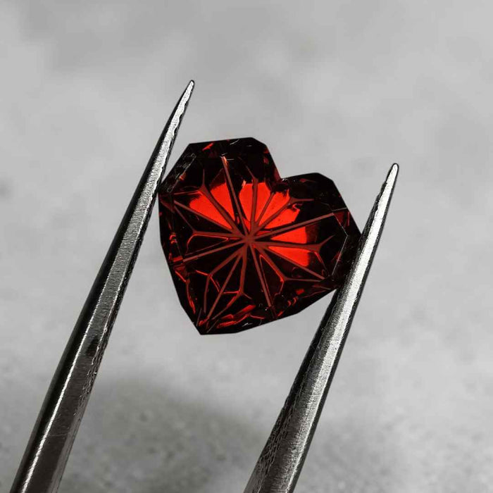 Fantasy Cut Heart Natural Garnet 2.86 ct.