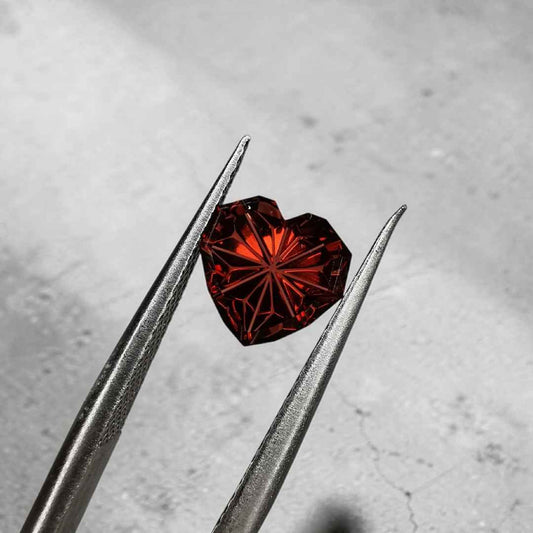 Fantasy Cut Heart Natural Garnet 1.13 ct.