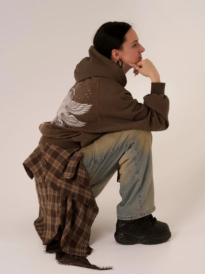 Brown Double-edged Sword Hoodie
