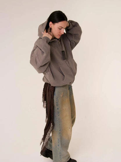 Light Grey Double-edged Sword Hoodie