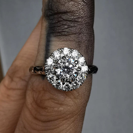 Sparkle Around Antique Ring