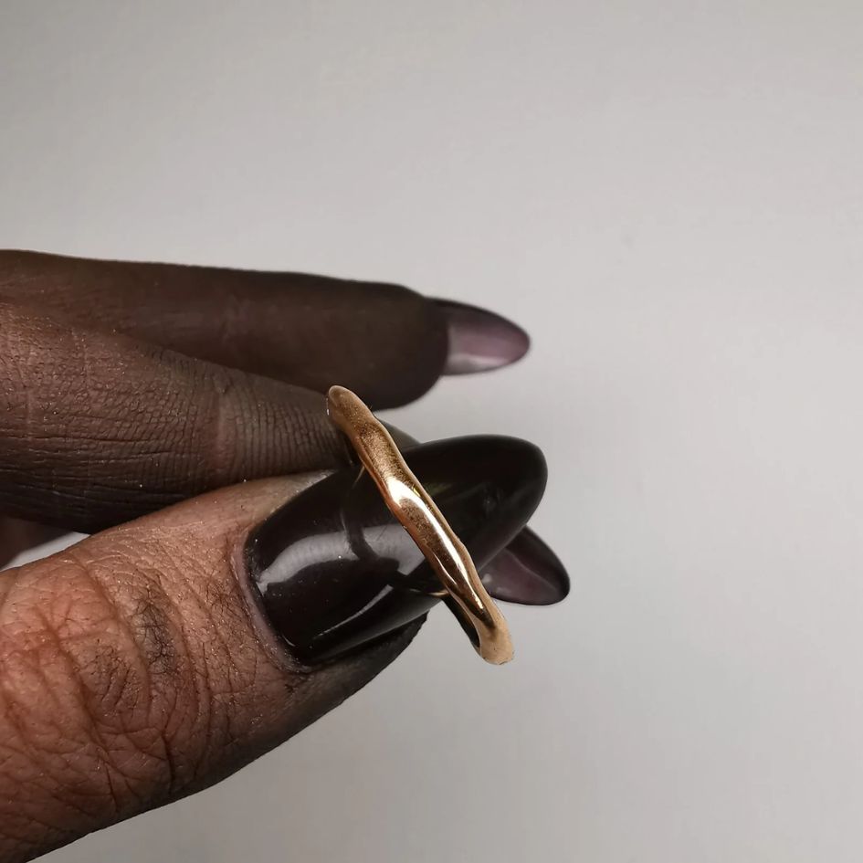 Pear Marry Me Rose Gold Ring