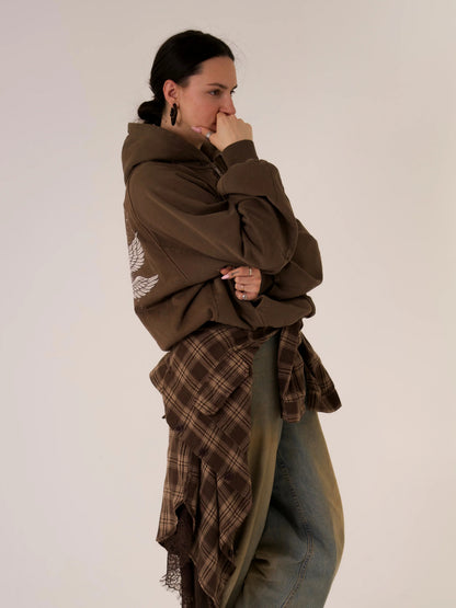 Brown Double-edged Sword Hoodie