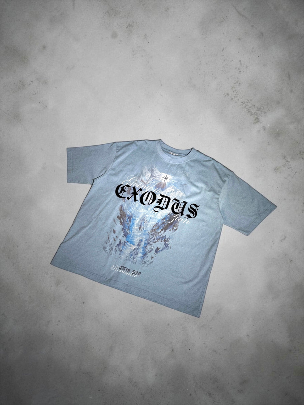 EXODUS Mėlyni Marškinėliai