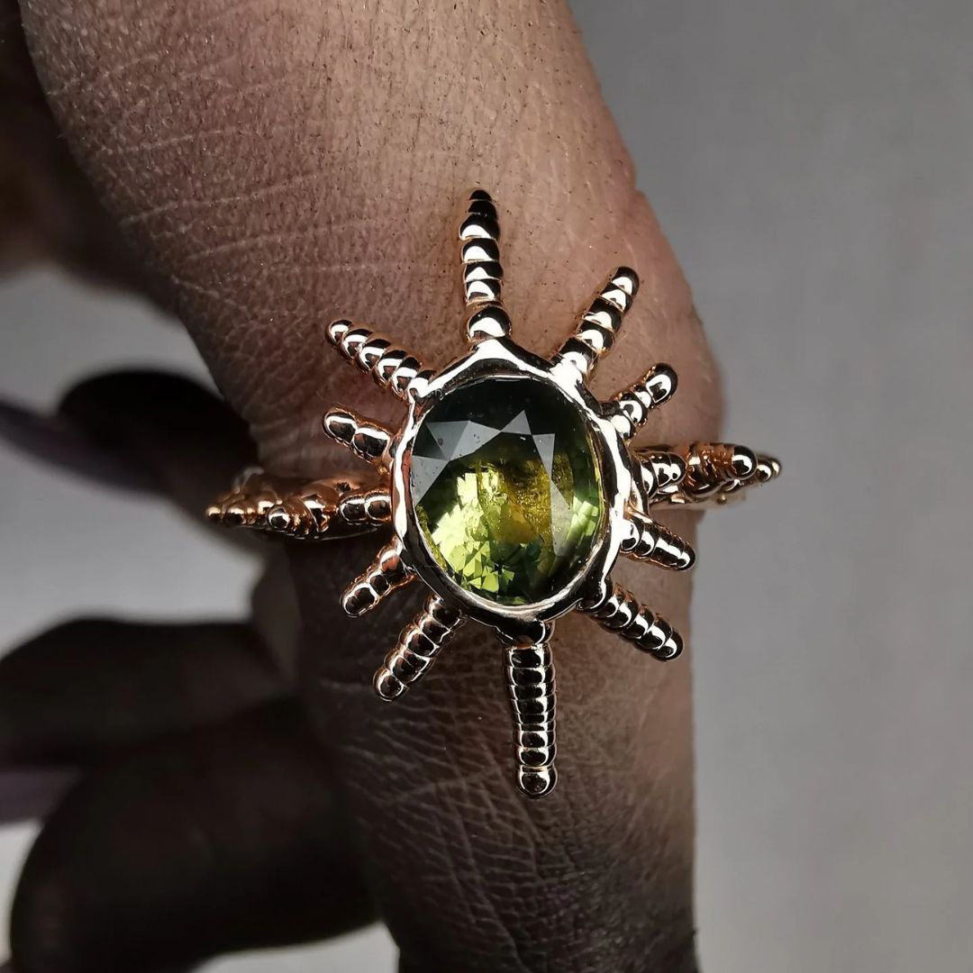 Ocean Sun Rose Gold Ring