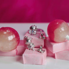 " Cherry" Silver Necklace