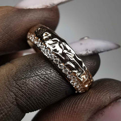Rose Gold Signature Eternity Ring With Lab. Diamonds