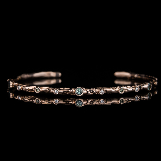 Hand Branch Raudono Aukso Apyrankė