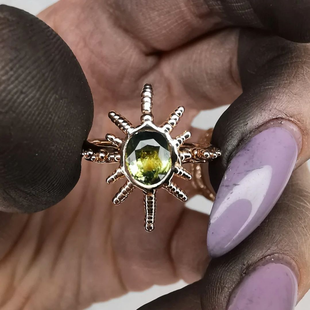 Ocean Sun Rose Gold Ring