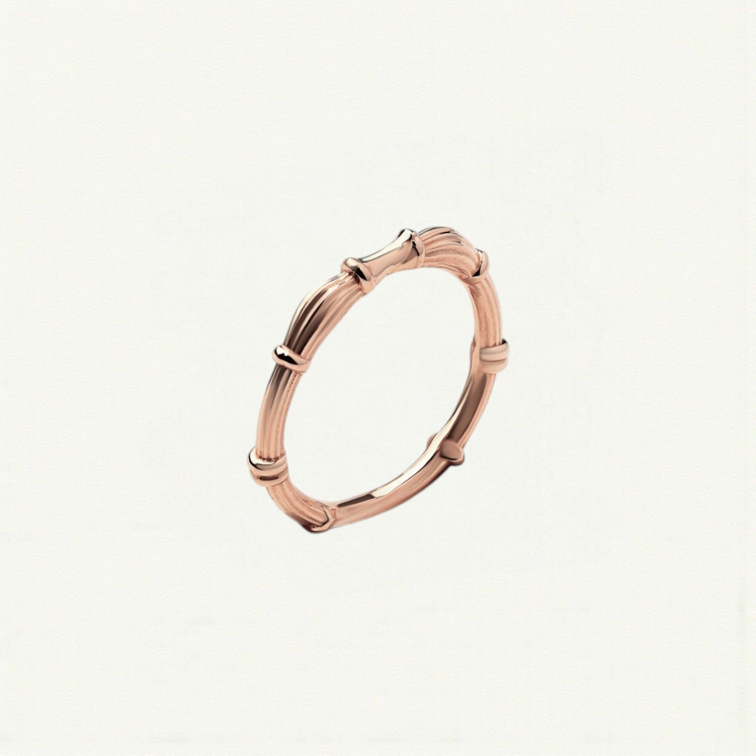 Rose Gold Column Rings