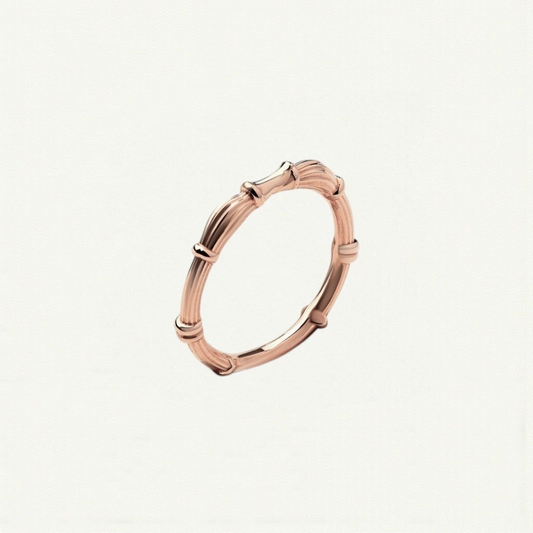 Rose Gold Column Rings