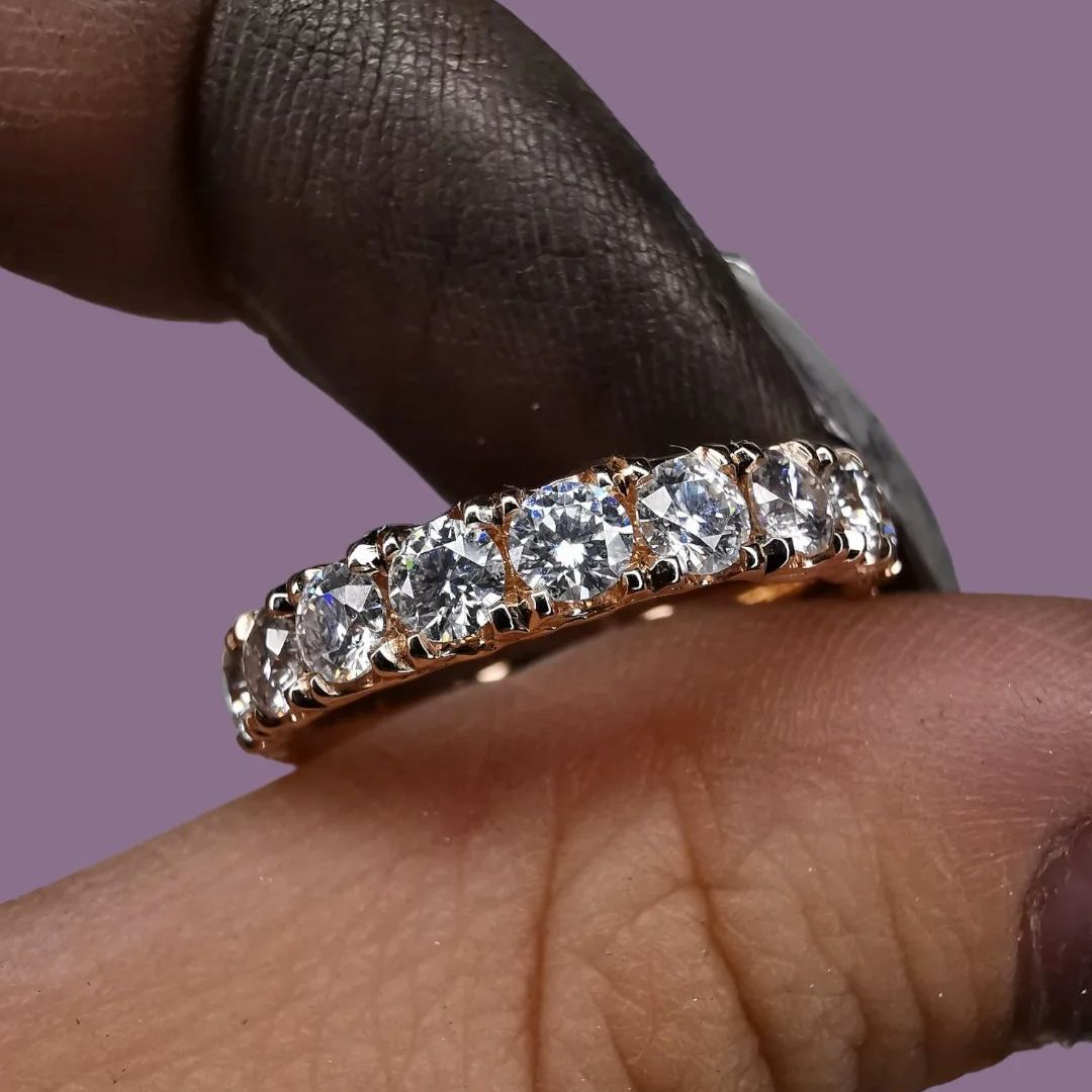 3 mm Eternity Gold Ring