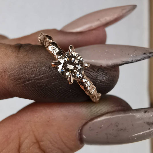 Rose Gold Ring With Diamond