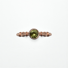 Column Maxi Rose Gold Ring With Sapphire
