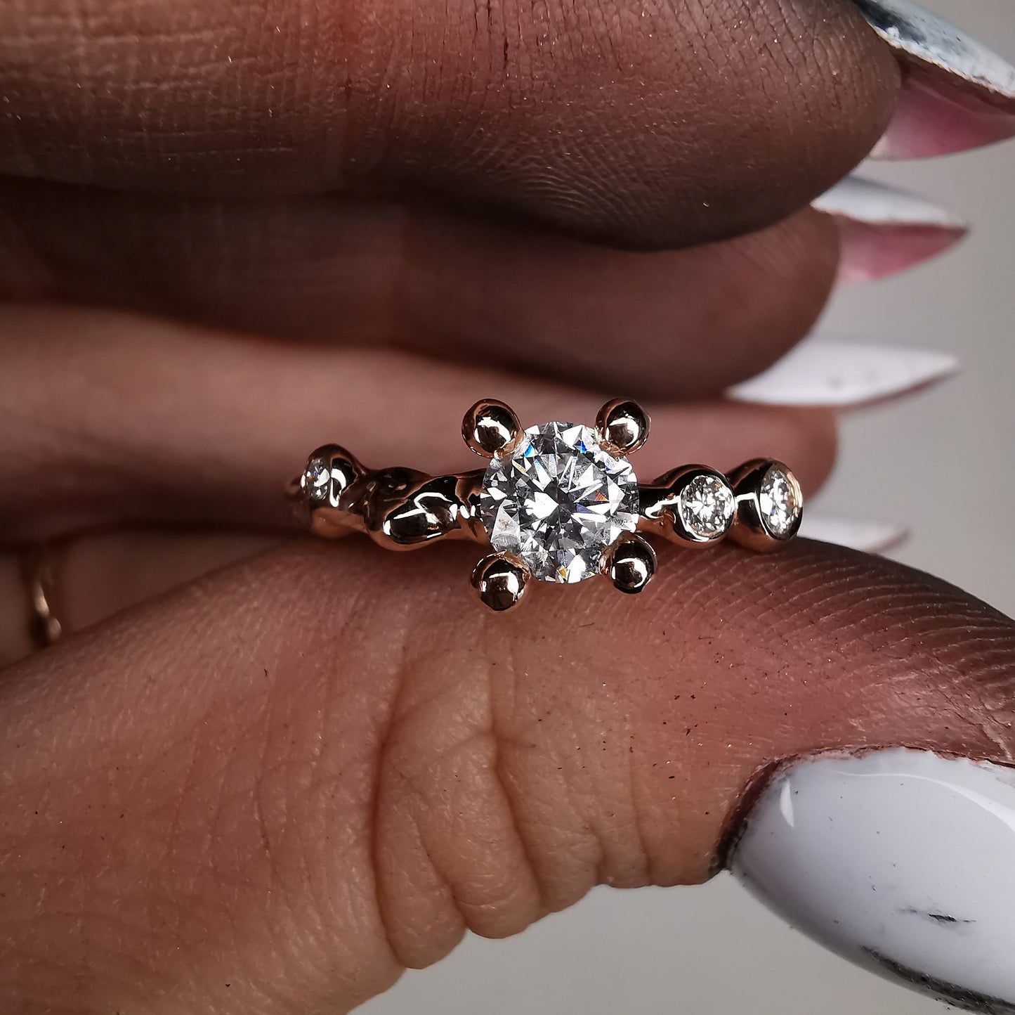 Marry Me Vol. II Rose Gold Ring With Lab. Diamonds