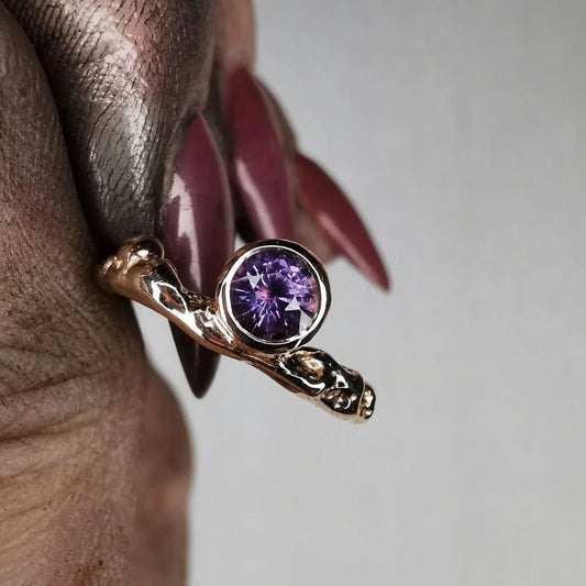 Rose Gold Sapphire Ring